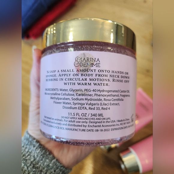 Marina & Demme Pink Peony Body Wash and Lotion and Rose Lilac Body Scub - Picture 3 of 7